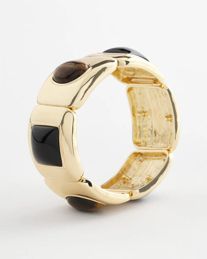 Chico's Essential | Neutral Gold Stretch Bracelet