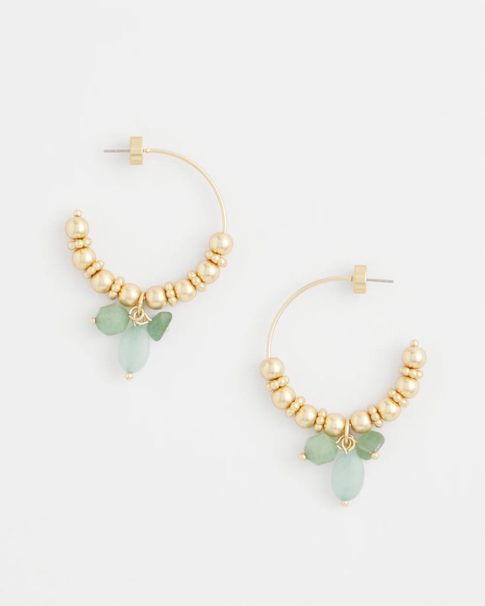 Chico's Popular | No Droop® Gem Beaded Hoop Earrings
