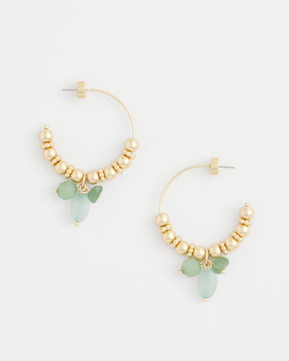 Chico's Popular | No Droop® Gem Beaded Hoop Earrings