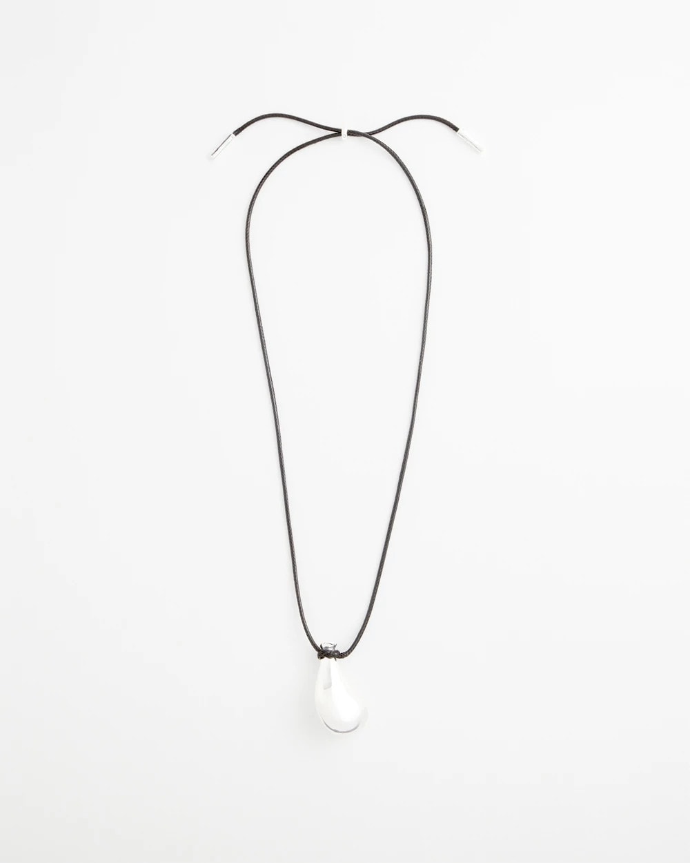 Chico's Featured | Silvertone Adjustable Pendant Necklace