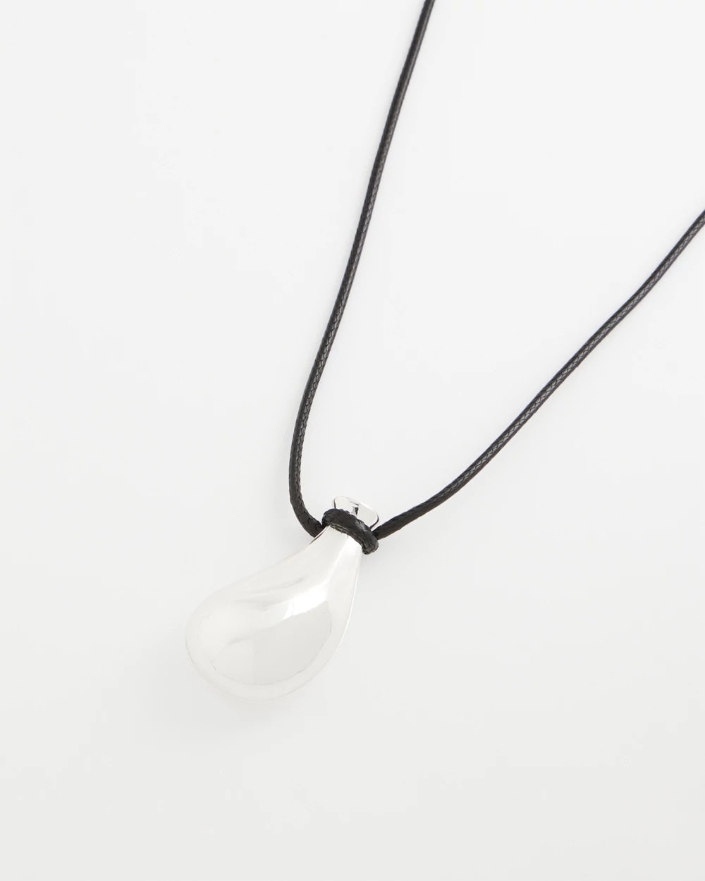 Chico's Featured | Silvertone Adjustable Pendant Necklace