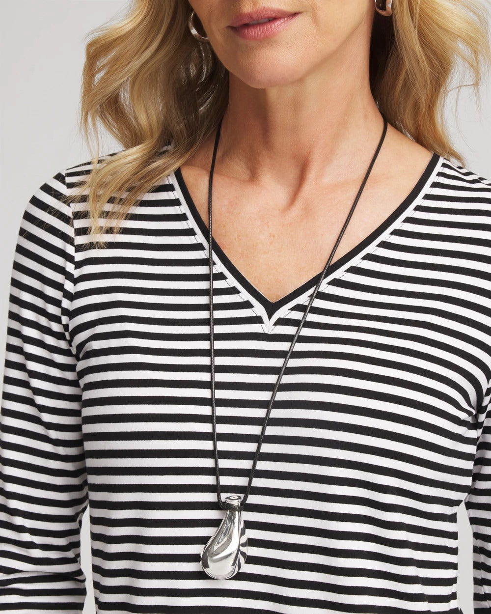 Chico's Featured | Silvertone Adjustable Pendant Necklace