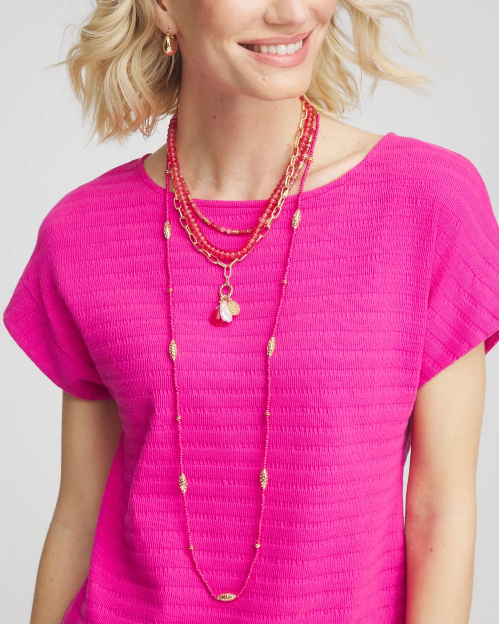 Chico's Top Pick | Convertible Beaded Pendant Necklace
