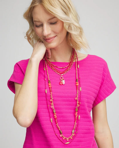 Chico's Top Pick | Convertible Beaded Pendant Necklace