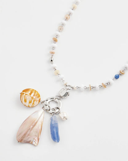 Chico's Discount | Seashell Beaded Pendant Necklace