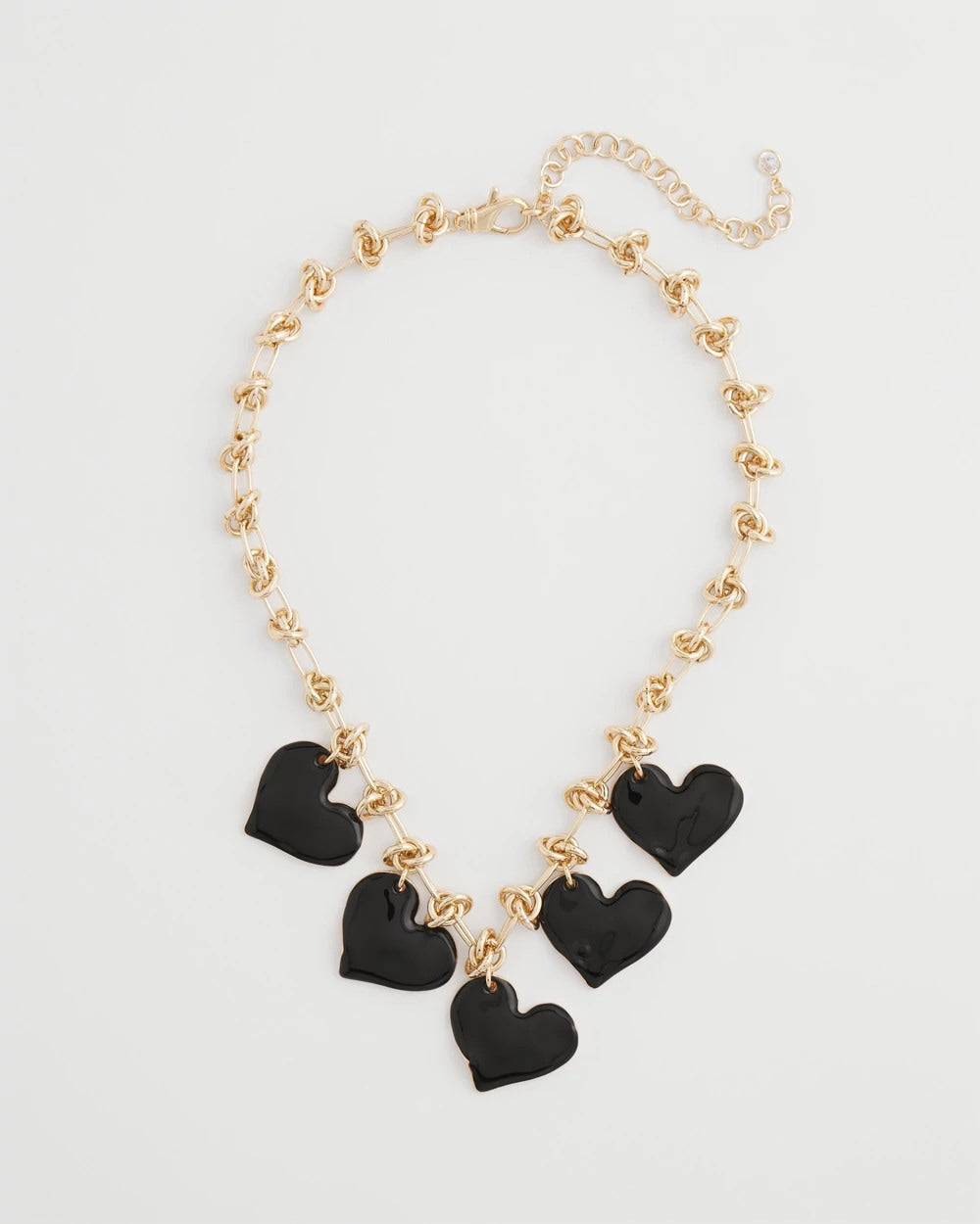 Chico's Trusted | Black Heart Drop Off Necklace