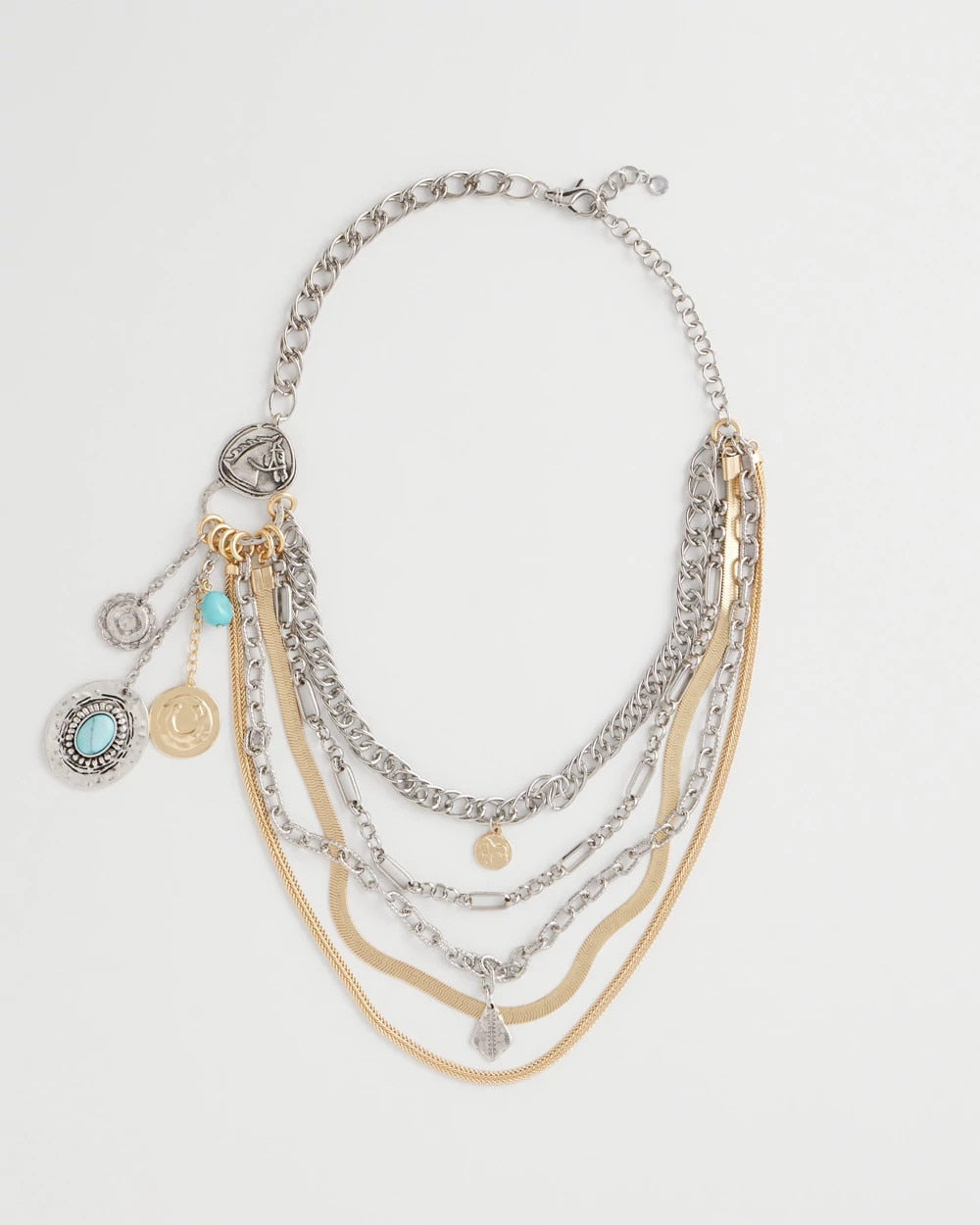 Chico's Popular | Equestrian Mixed-Metal Multistrand Necklace