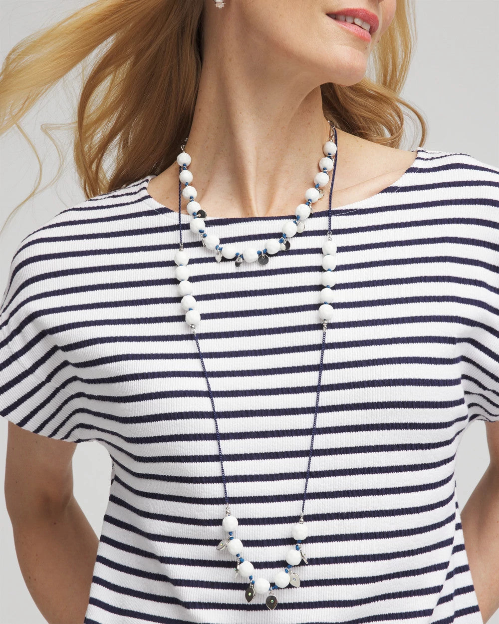 Chico's Popular | Convertible White Stone Necklace