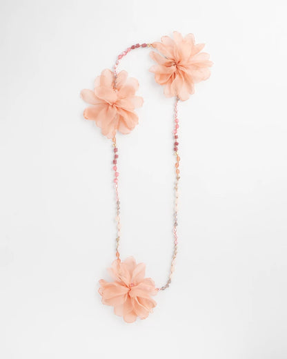 Chico's Hot Sale | Pink Floral Aventurine Long Single Necklace