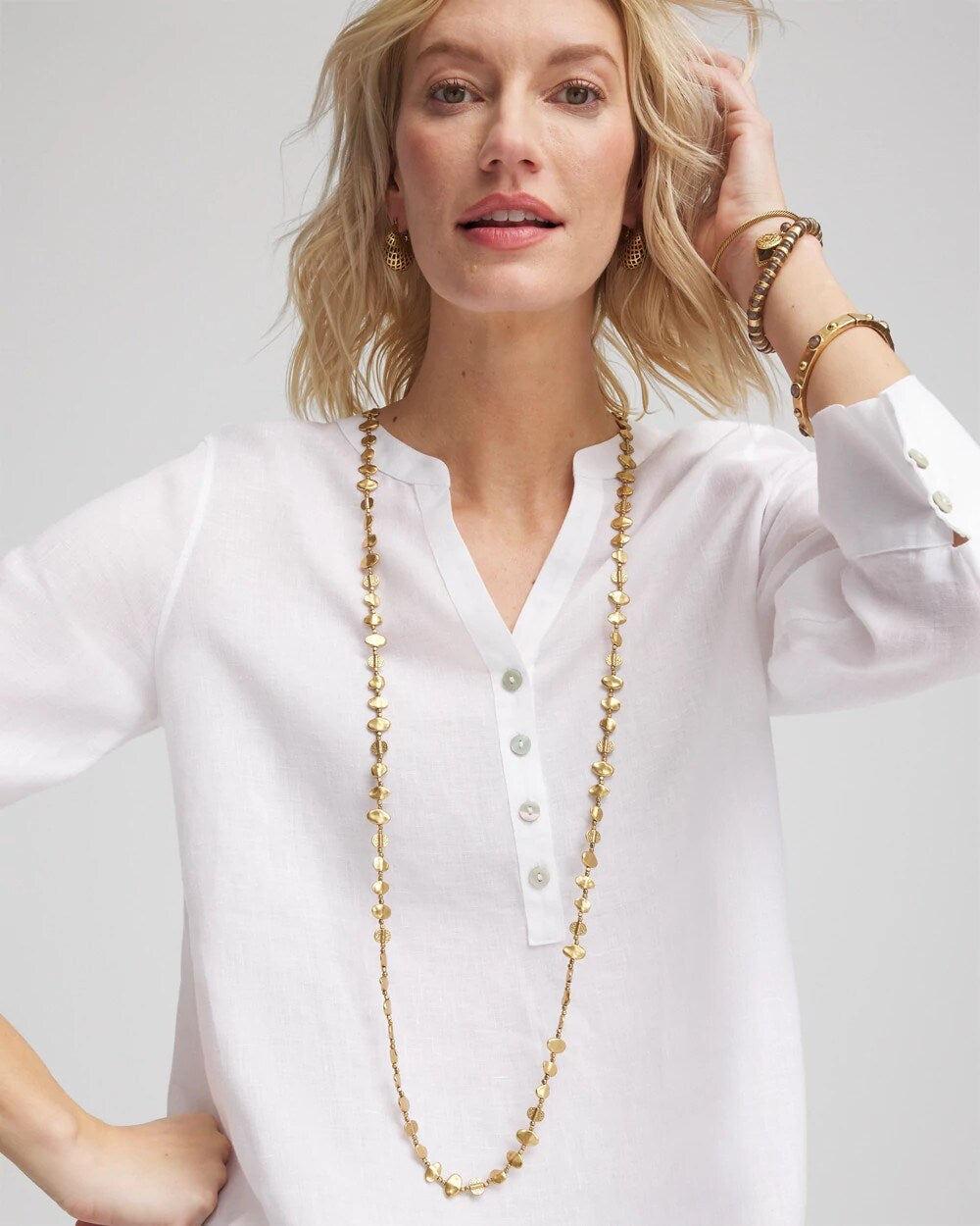 Chico's Featured | Gold Nugget Single Strand Necklace