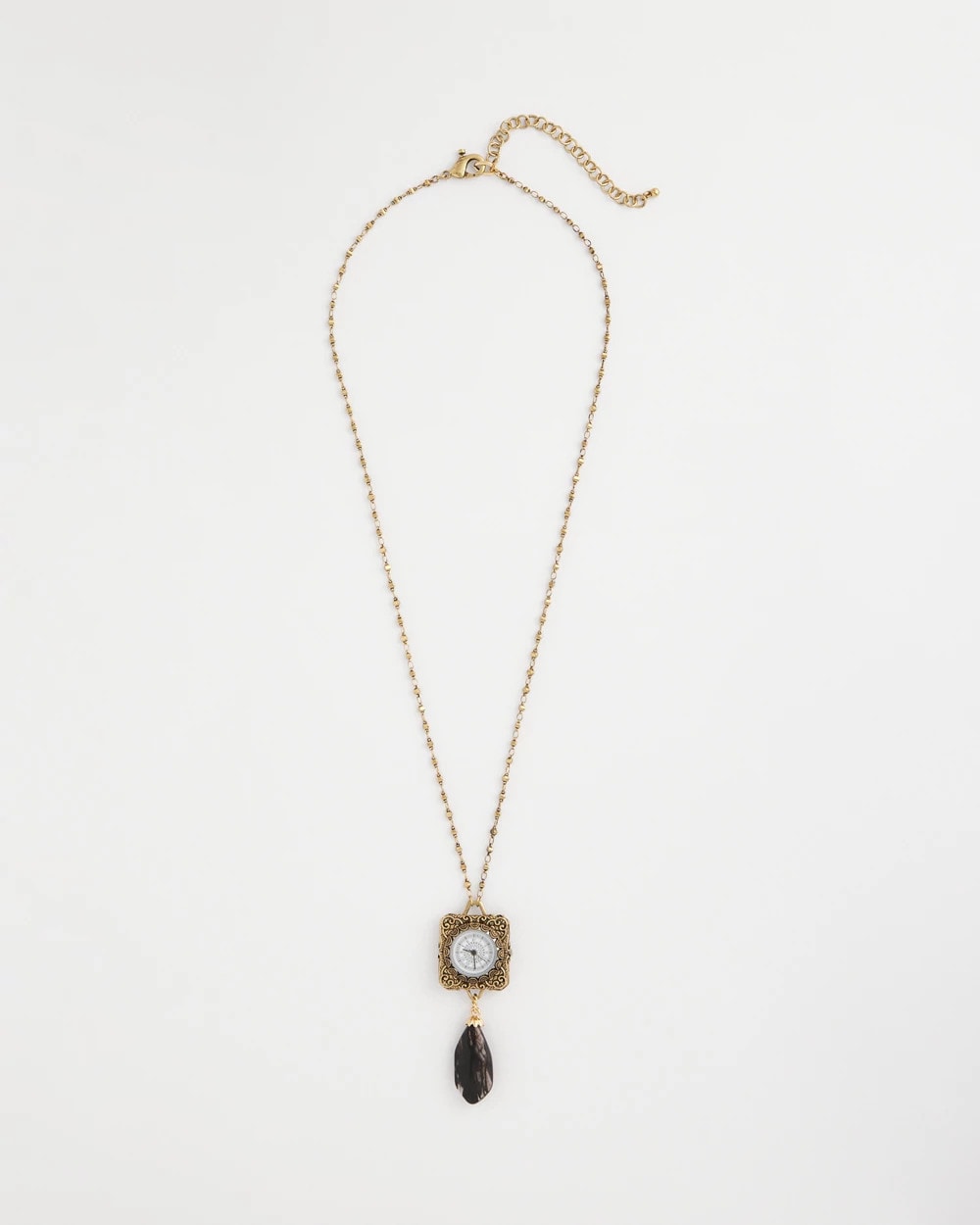 Chico's Signature | Clock Pendant Necklace