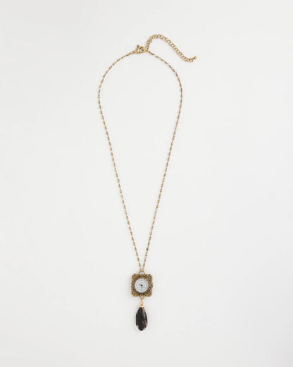 Chico's Signature | Clock Pendant Necklace