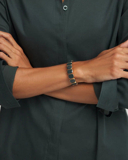Chico's Deals | Resin Goldtone Square Stretch Bracelet
