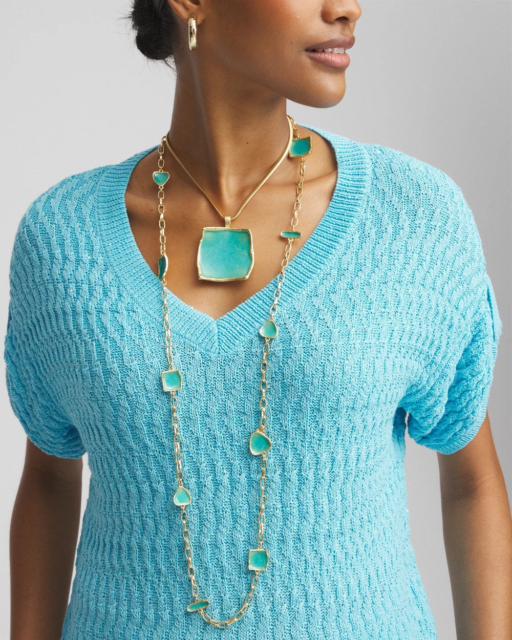 Chico's Hot Sale | Gold Tone Single-Strand Necklace