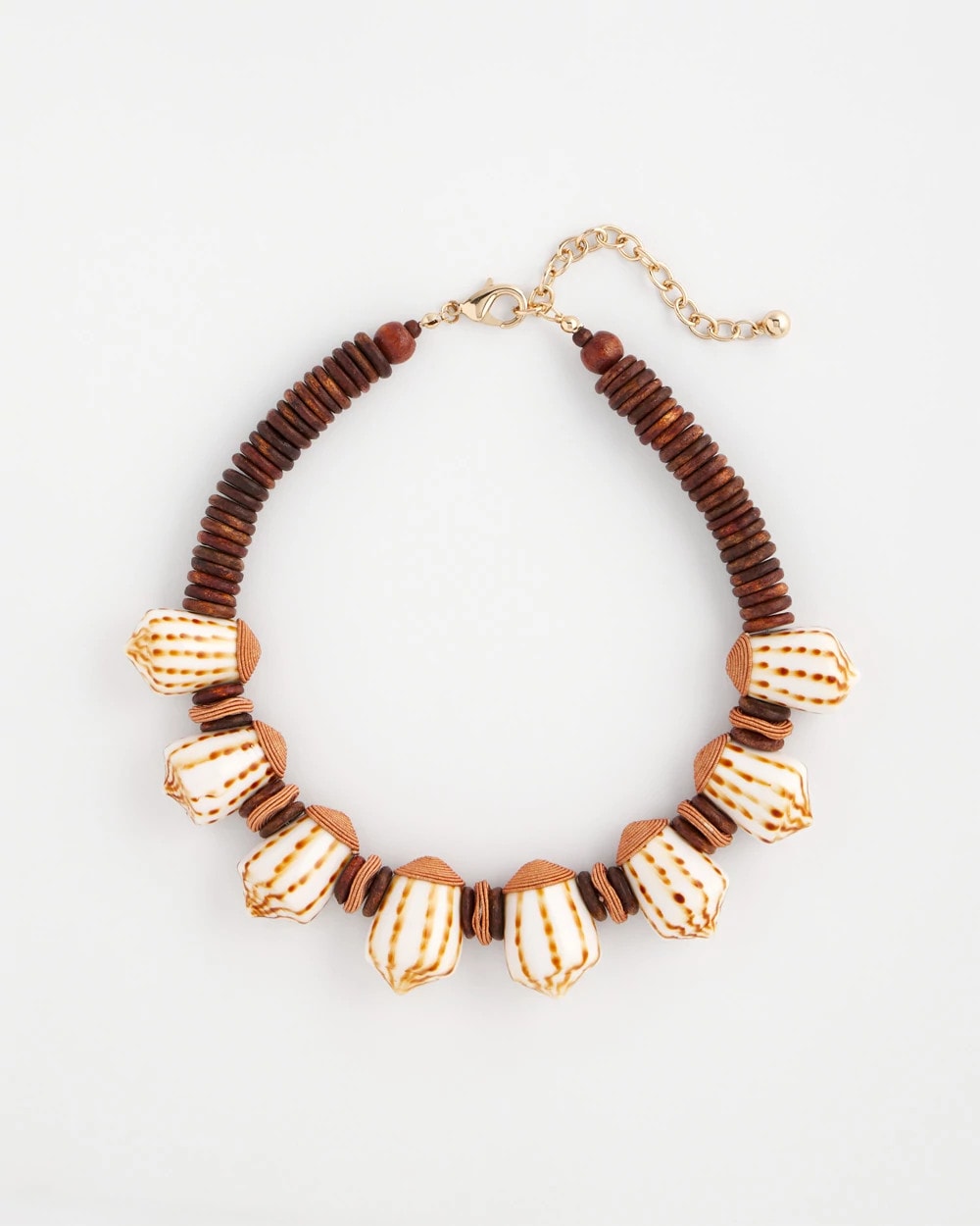 Chico's Special Offer | Shell & Wood Bib Necklace