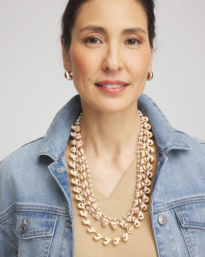 Chico's Sale | Multi-Strand Shell Necklace
