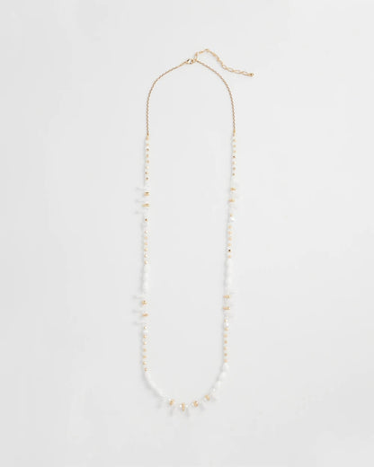 Chico's Great Value | White Beaded Single Strand Necklace