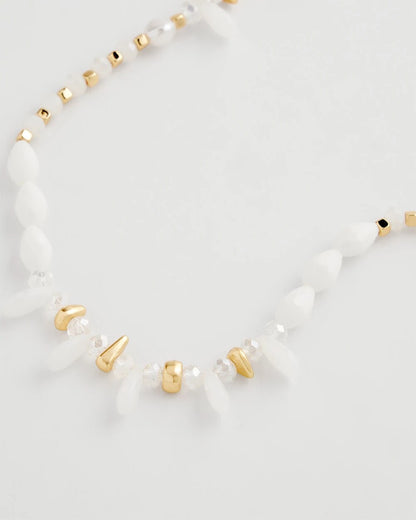 Chico's Great Value | White Beaded Single Strand Necklace