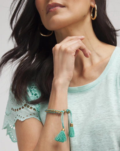 Chico's Discount | Adjustable Thread Wrapped Bracelet