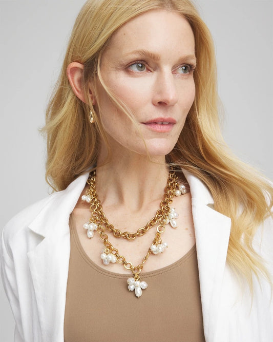 Chico's Latest | Modern Pearl Clusters Choker Necklace