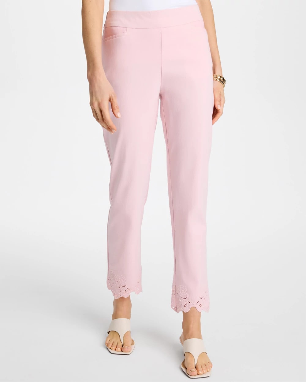 Chico's New | Embroidered Brigitte™ Slim Crop Pant