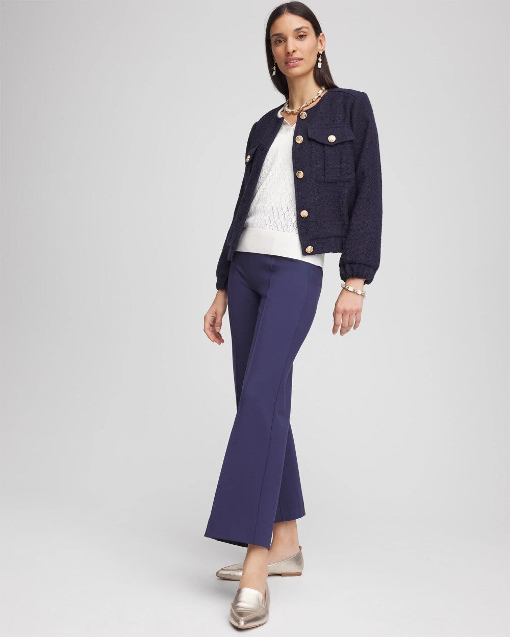 Chico's Hot Sale | Lightweight Juliet Kick Flare Pants