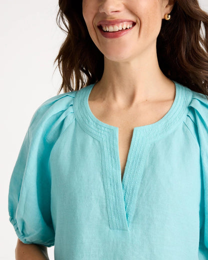 Chico's Quality | Linen Trapunto Popover Top
