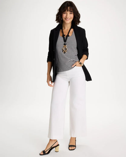 Chico's Sale | Striped Contour Cotton™ Square Neck Tank