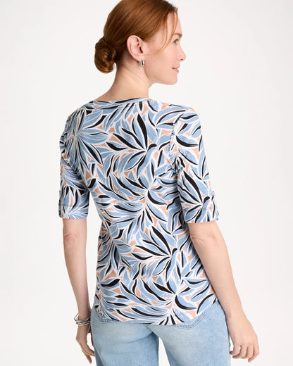 Chico's Top Pick | Printed Pima Elbow-Sleeve Tee