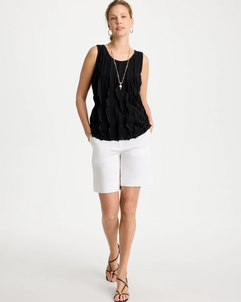 Chico's Deals | 3-D Ruffled Tank