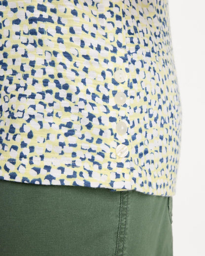Chico's Top Pick | Printed Cotton Slub Elbow-Sleeve Tee