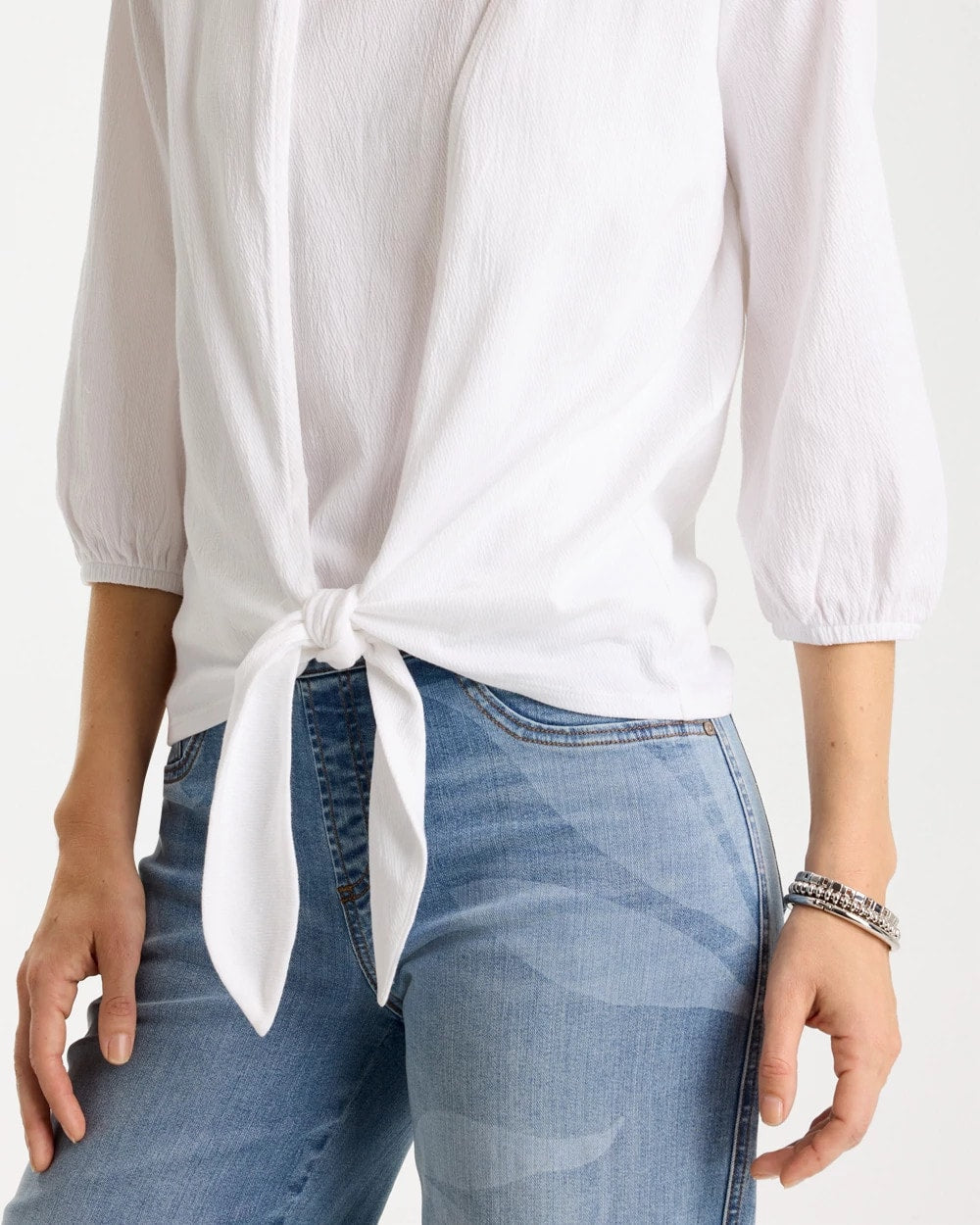 Chico's Smart Buy | Knit Gauze Tie-Front Cardigan