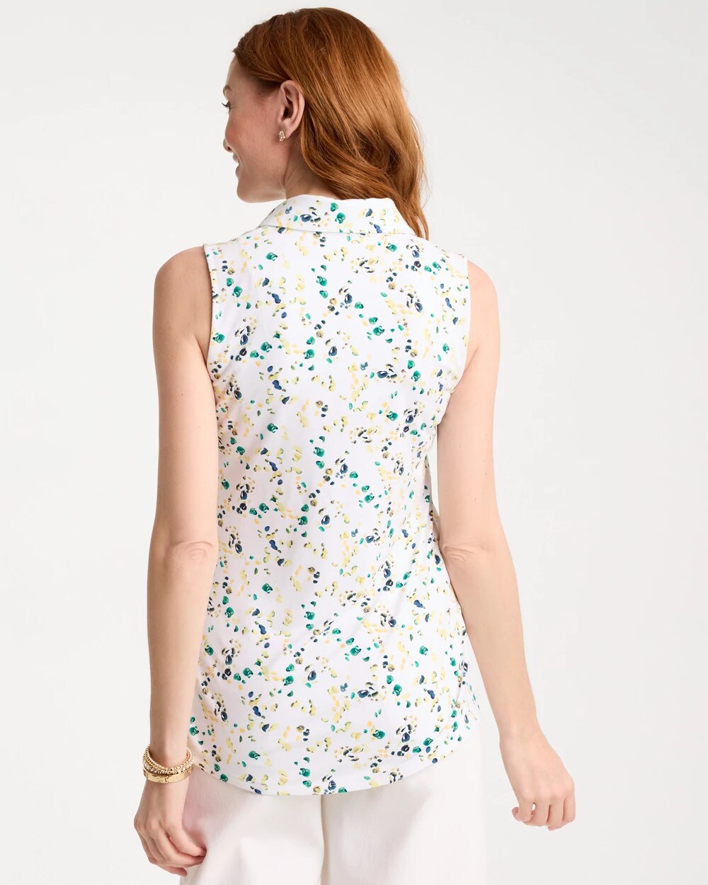 Chico's Signature | Printed Collared Tunic Tank