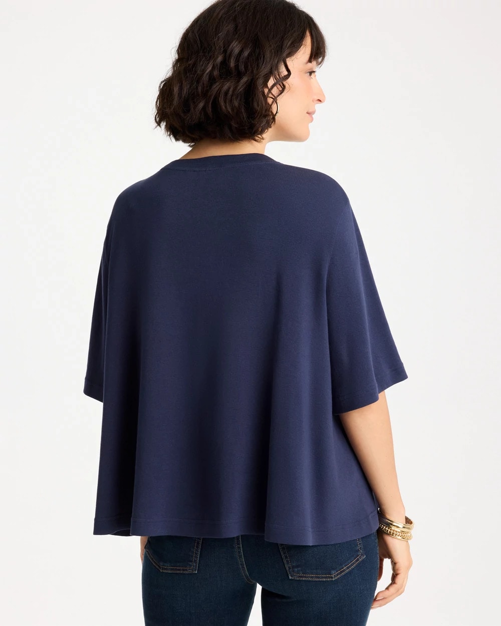 Chico's Classic | Caviar Beaded Cotton Tee