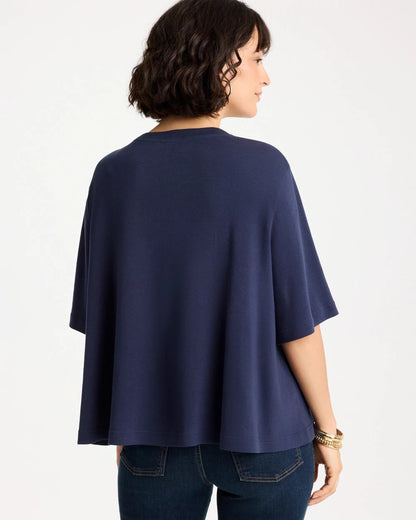 Chico's Classic | Caviar Beaded Cotton Tee