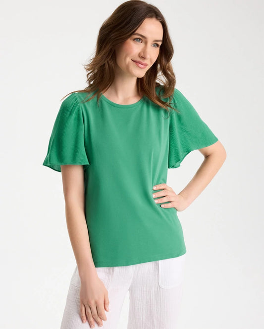 Chico's Special Offer | Gauze Sleeve Soft-Stretch Tee