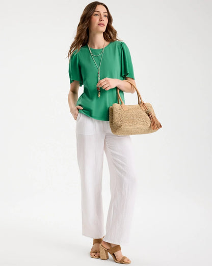 Chico's Special Offer | Gauze Sleeve Soft-Stretch Tee