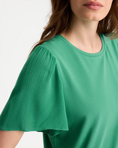 Chico's Special Offer | Gauze Sleeve Soft-Stretch Tee