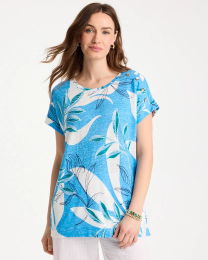 Chico's Customer Favorite | Printed Linen Button Tunic