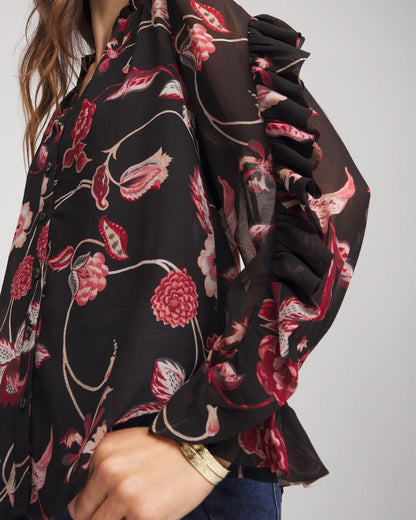 Chico's Featured | Georgette Celtic Blooms Blouse