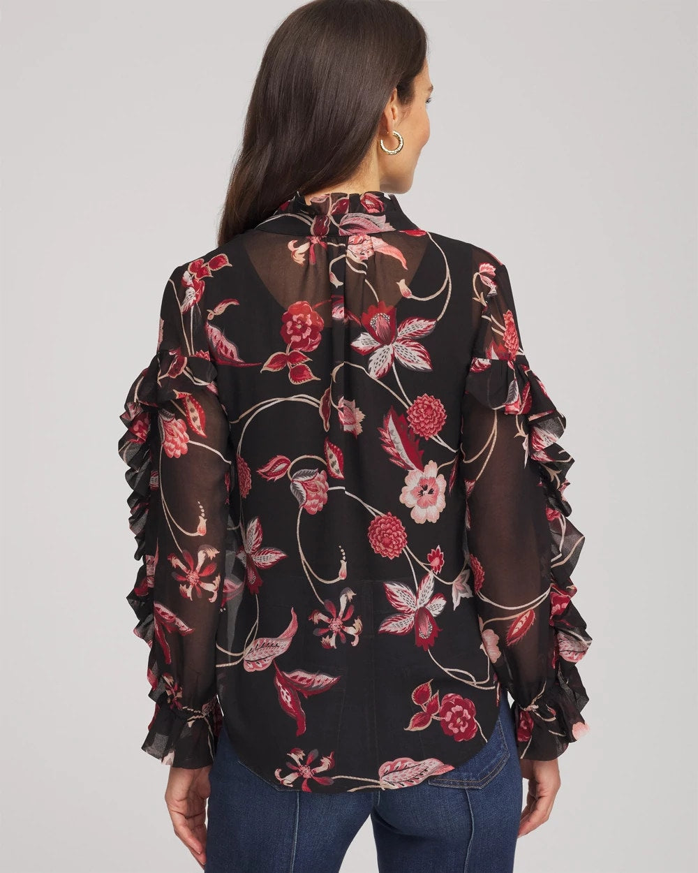Chico's Featured | Georgette Celtic Blooms Blouse