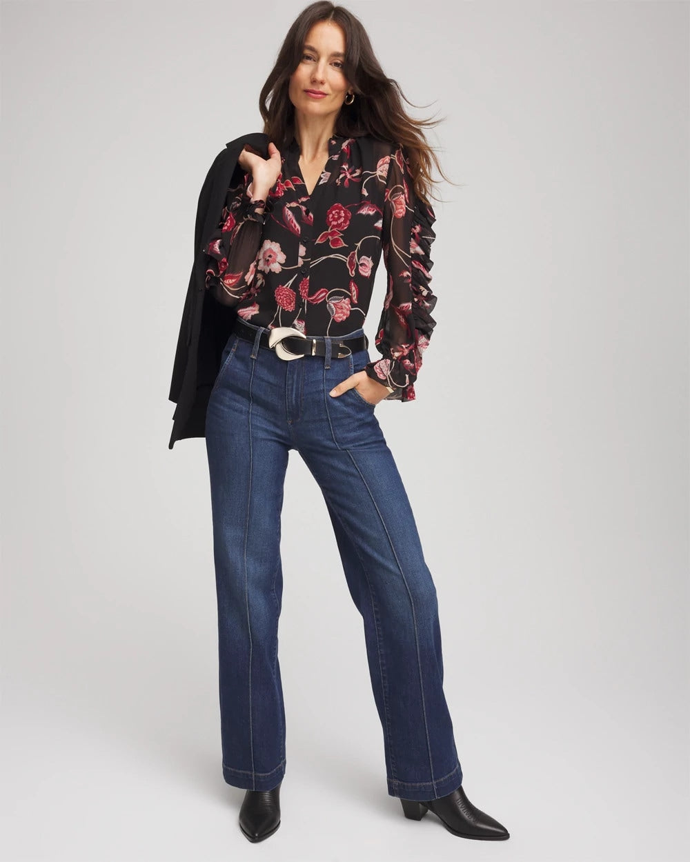 Chico's Featured | Georgette Celtic Blooms Blouse