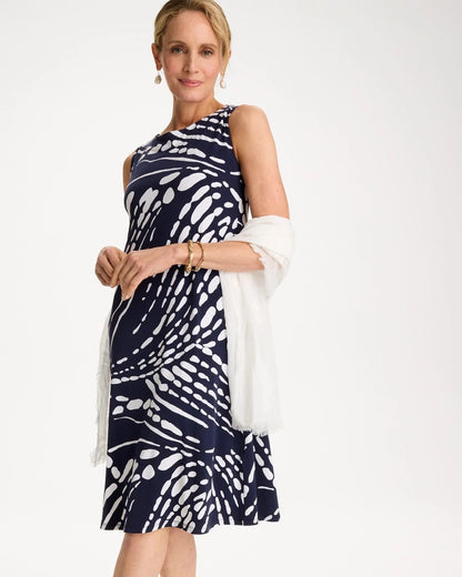 Chico's Recommended | Jersey Knit Printed Shift Dress