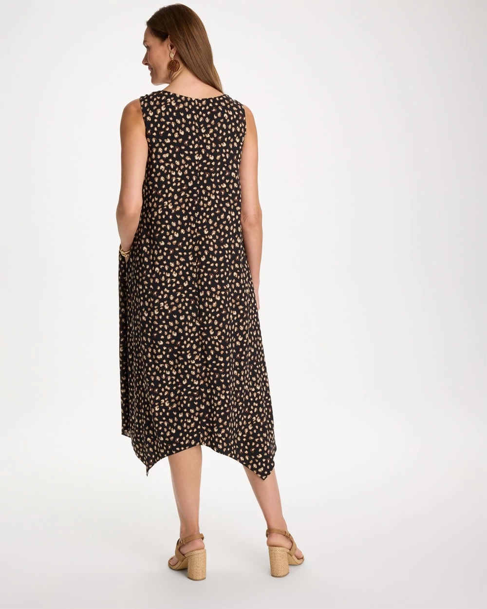 Chico's Classic | Rayon-Silk Asymmetrical Hem Dress