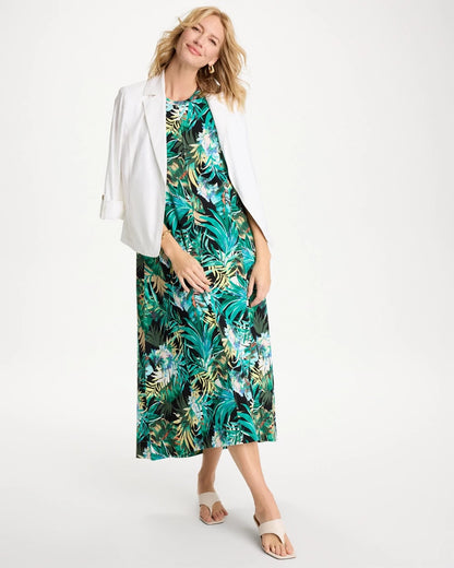 Chico's Smart Buy | Palm Printed Knit Maxi Dress