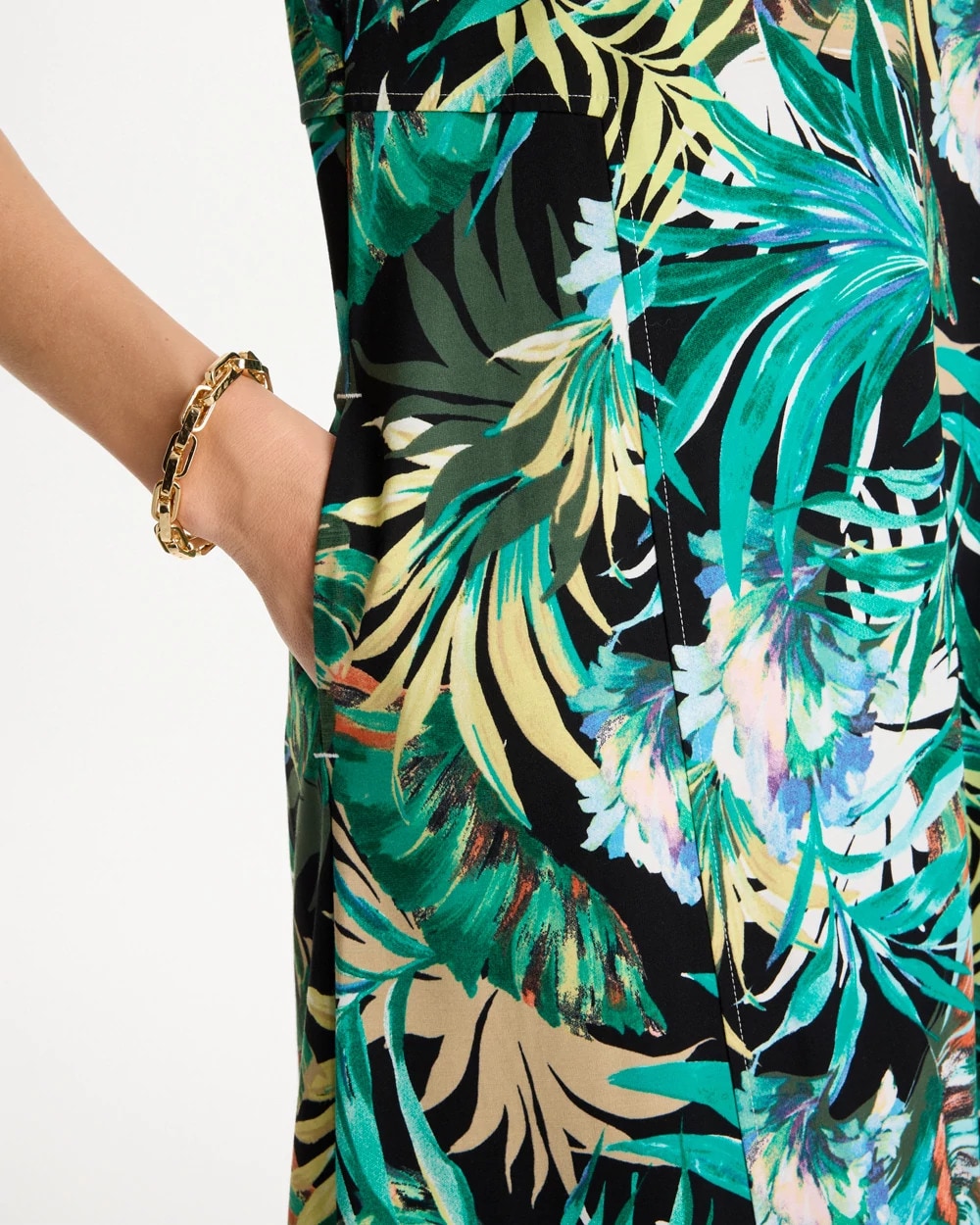 Chico's Smart Buy | Palm Printed Knit Maxi Dress