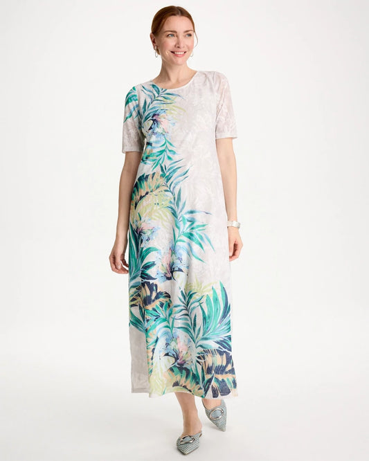 Chico's Signature | Jersey Knit Tropical Maxi Dress