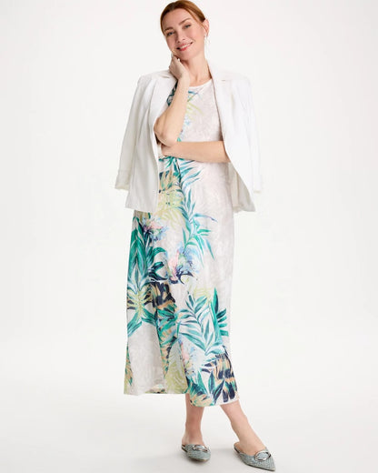 Chico's Signature | Jersey Knit Tropical Maxi Dress