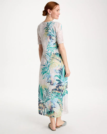 Chico's Signature | Jersey Knit Tropical Maxi Dress