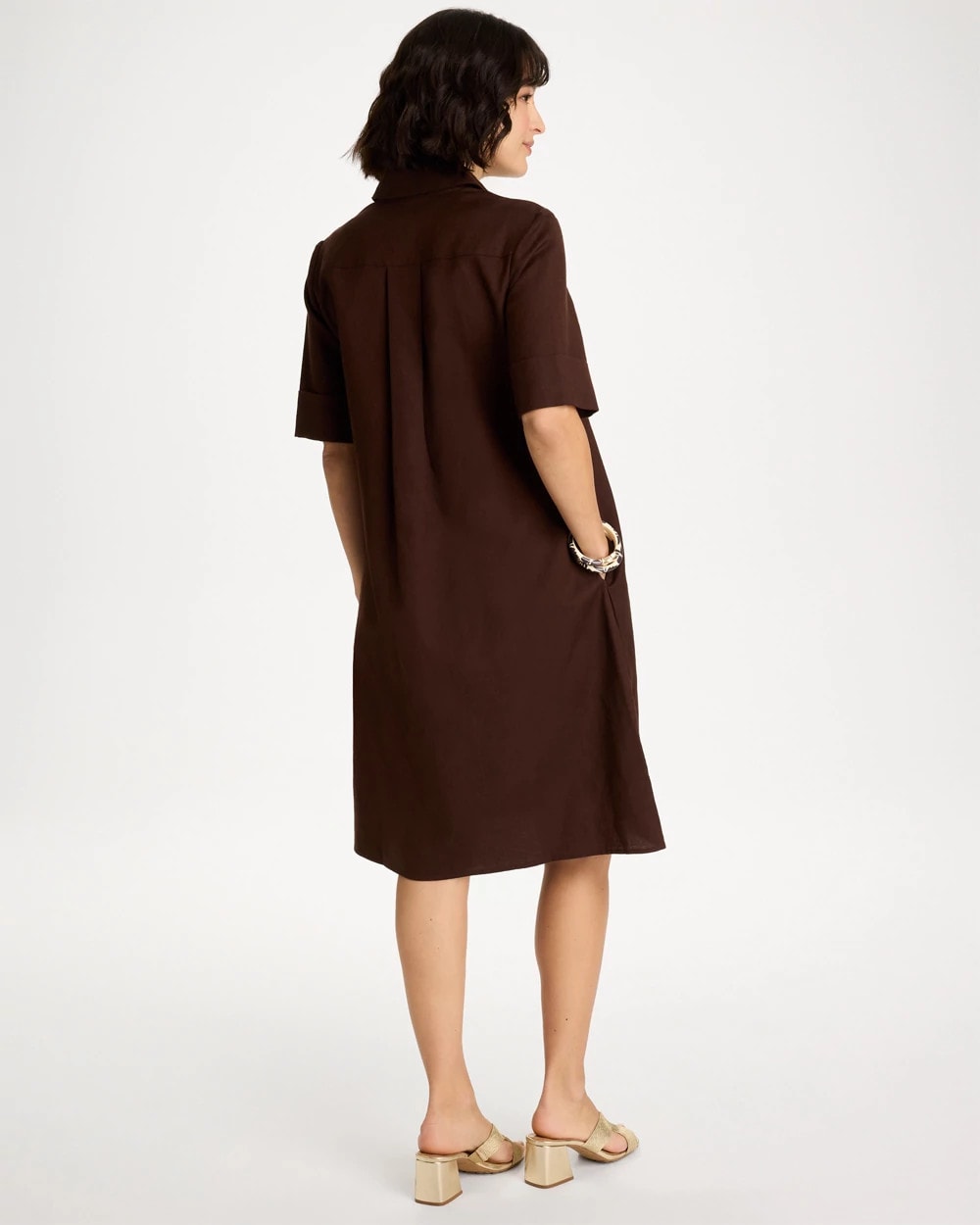 Chico's Popular | Embellished Linen Popover Dress